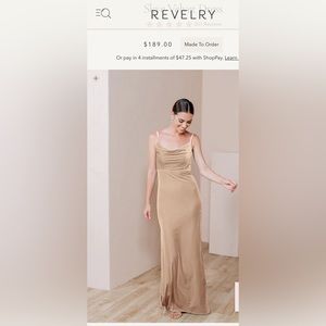 Revelry Champagne Wedding Guest Dress